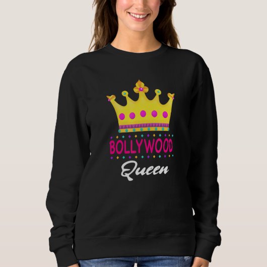 Sweatshirt Humour Bollywood Queen Desi Inde (Devant)