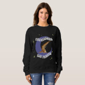 Sweatshirt Humour d'aviation Lune Ptérodactyle Drôle (Devant entier)