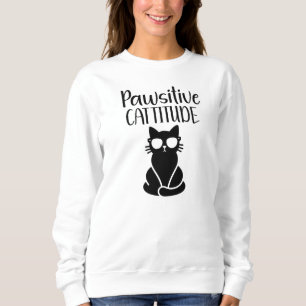 Sweatshirt Humour de chat - Une attitude provocatrice-amusant