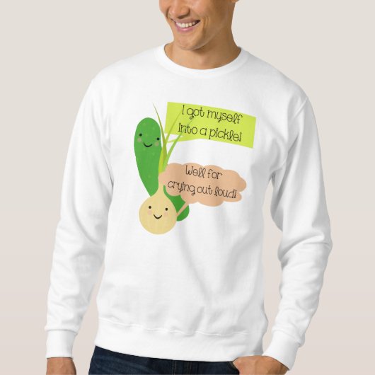 Sweatshirt Humour de chiche et d'oignon (Devant)