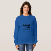Sweatshirt Humour de la moustache noire (Devant entier)