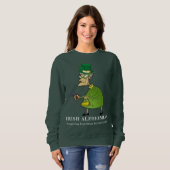 Sweatshirt Humour de la Saint Patrick d'Alzheimer irlandaise (Devant entier)