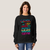 Sweatshirt Humour Génération X (Devant entier)