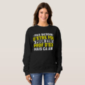 Sweatshirt Humour Prof Eco Professor Economic and Social Scie (Devant entier)