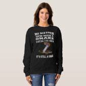 Sweatshirt Humour Sarcastique Peu Importe Combien Un Serpent (Devant entier)