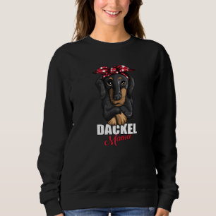 Sweatshirt Hundredseide Dachshund Mama Hundemama Chiens Anima