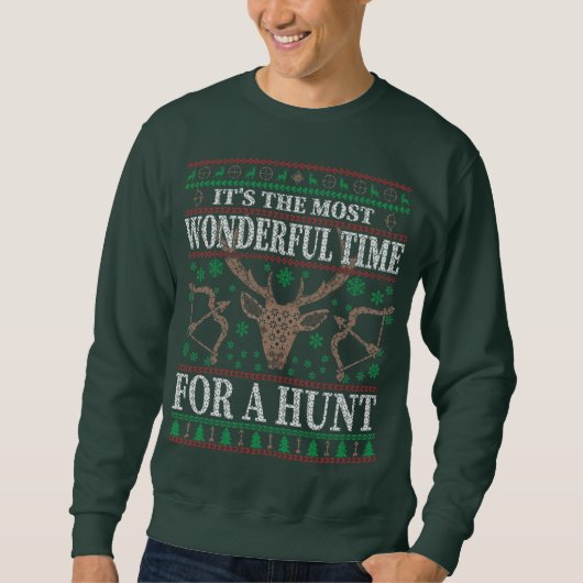SWEATSHIRT HUNTER'S FUNNY CHRISTMAS (Devant)