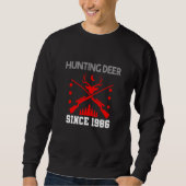 Sweatshirt Hunting deer since 1986 (Devant)