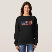 Sweatshirt Huntington Beach California American Flag (Devant entier)