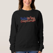 Sweatshirt Huntington Beach California American Flag (Devant)