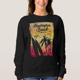 Sweatshirt Huntington Beach Surf City California Vintage Dist