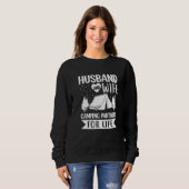 Sweatshirt Husband and Wife Camping Partners for Life Camper (Devant entier)