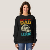 Sweatshirt Husband Dad Trucker Legend (Devant entier)
