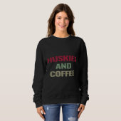 Sweatshirt Huskies Et Café (Devant entier)