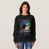 Sweatshirt Husky A Normal Maman Dog (Devant entier)