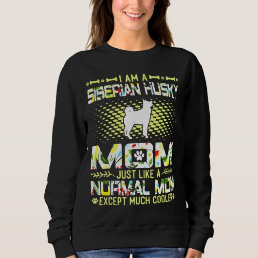 Sweatshirt Husky A Normal Maman Sauf Beaucoup Glacière (Devant)