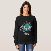 Sweatshirt Husky Addict Cool Funny Nerdy Graphic Al (Devant entier)