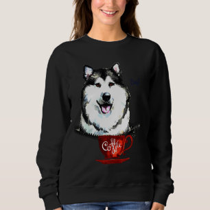 Sweatshirt Husky Avec Malamute D'Alaska
