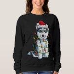 Sweatshirt Husky Avec Santa Hat Huskey Drôle Chien Christma<br><div class="desc">Husky Avec Santa Hat Huskey Drôle Chien Swea de Noël.</div>