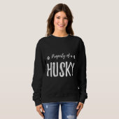 Sweatshirt Husky Chien Gif (Devant entier)
