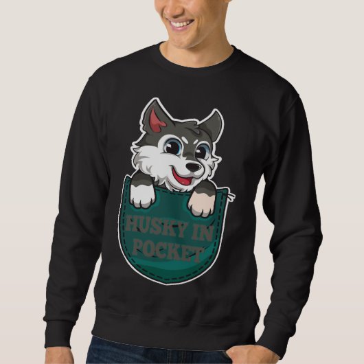 Sweatshirt Husky Dans La Poche (Devant)
