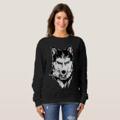 Sweatshirt Husky Husky Wolf (Devant entier)