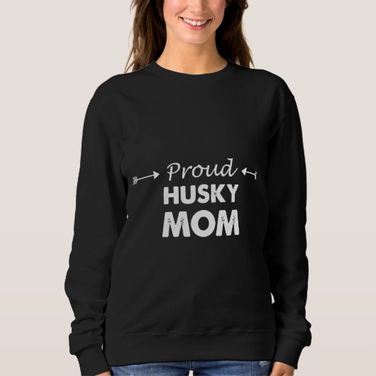 Sweatshirt Husky Mom Gift (Devant)
