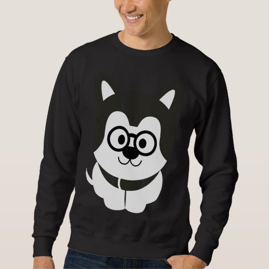 Sweatshirt Husky Nerdy (Devant)