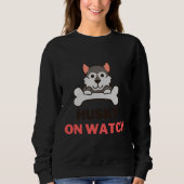 Sweatshirt Husky On Watch (Devant)