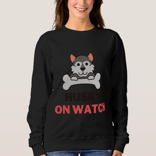 Sweatshirt Husky On Watch (Devant)