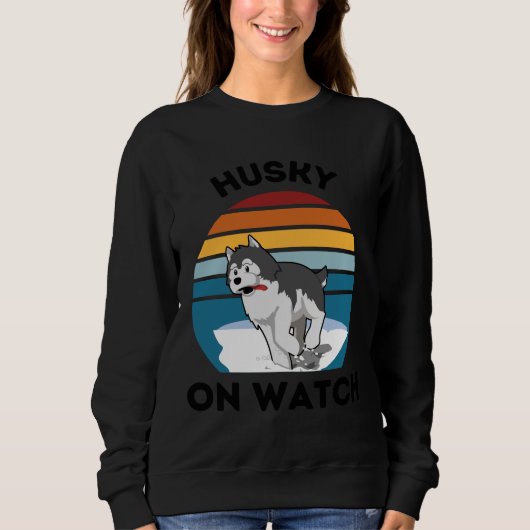 Sweatshirt Husky On Watch (Devant)