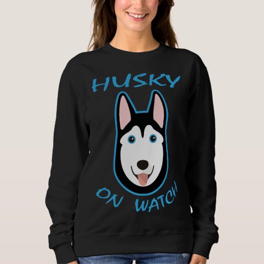 Sweatshirt Husky On Watch (Devant)