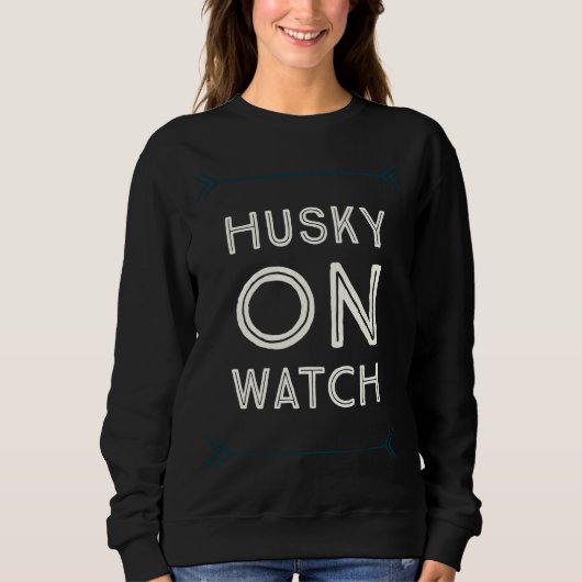 Sweatshirt Husky On Watch (Devant)