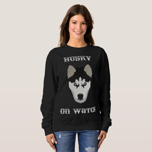 Sweatshirt Husky On Watch (Devant entier)