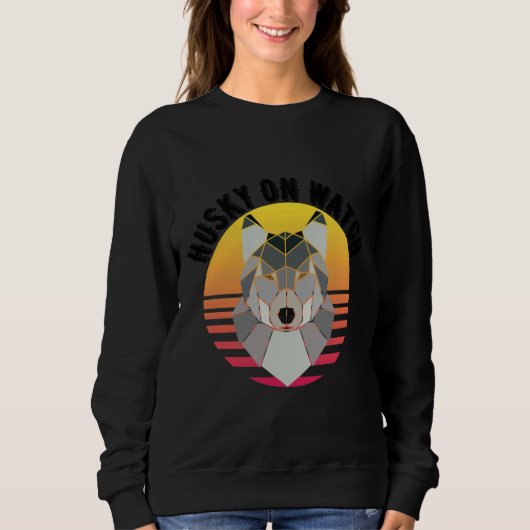 Sweatshirt Husky On Watch (Devant)