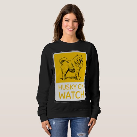 Sweatshirt Husky On Watch (Devant entier)