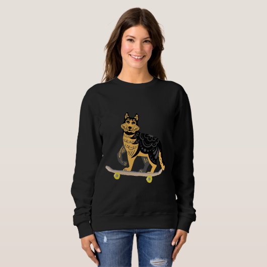 Sweatshirt Husky Play Skateboard (Devant entier)