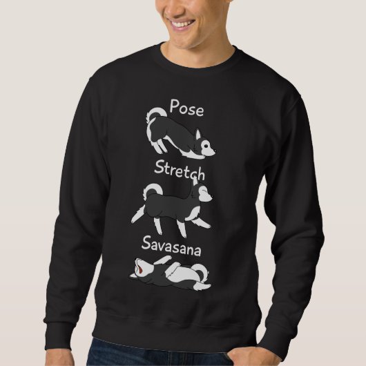 Sweatshirt Husky Pose Stretch Savasana (Devant)