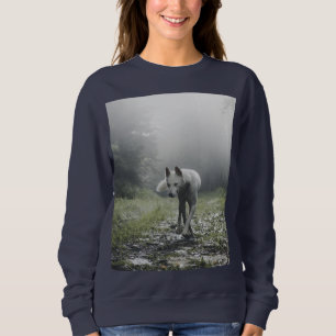Sweatshirt Husky Sibérien Blanc
