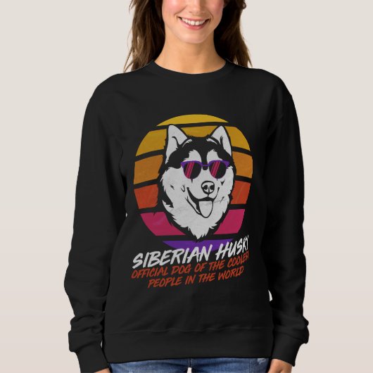 Sweatshirt Husky sibérien le plus froid (Devant)