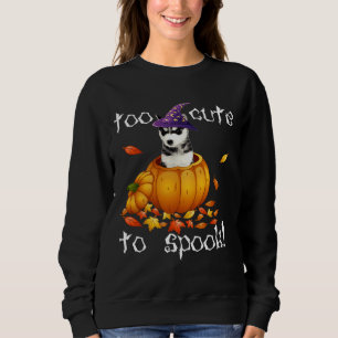 Sweatshirt Husky Sibérien Trop mignon Pour Parler Halloween C