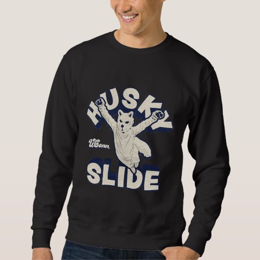 Sweatshirt Husky Slide Funny Basketball (Devant)