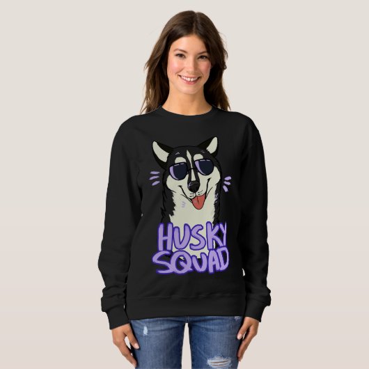 Sweatshirt Husky Squad Black (Devant entier)