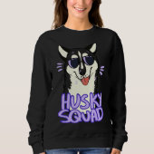 Sweatshirt Husky Squad Black (Devant)