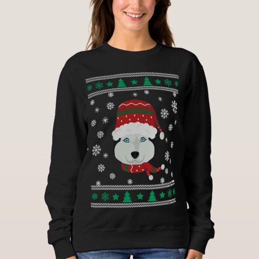 Sweatshirt Husky Ugly Christmas (Devant)
