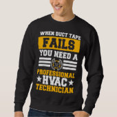 Sweatshirt HVAC Technician Service HVACR Tech Installer Work  (Devant)