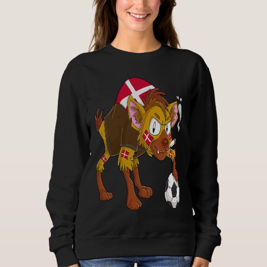 Sweatshirt Hyäne Fan Denmark (Devant)