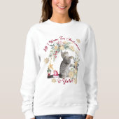 Sweatshirt Hygge Yule Chat Cosy Noël Femmes (Devant)