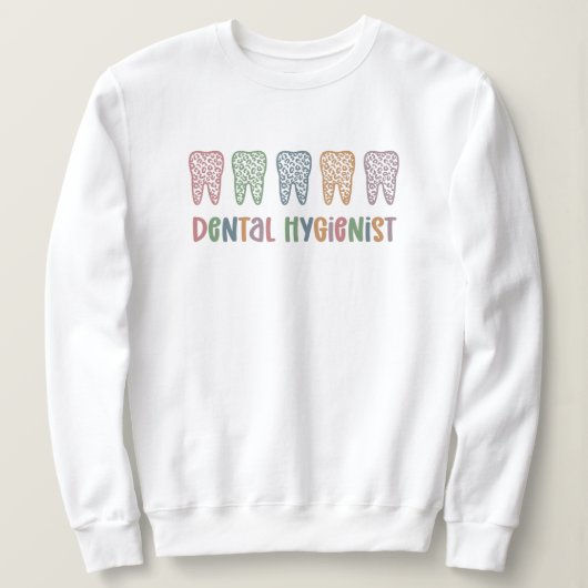 Sweatshirt Hygiéniste dentaire | RDH Dentist Léopards cadeaux (Design devant)