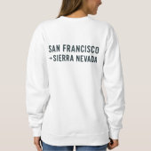 Sweatshirt I-80 San Francisco to Sierra Nevada Design (Dos)